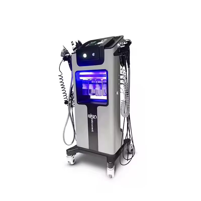 10 in 1 ハイドラアクアフェイシャルピーリング ダイヤ - Hydra Dermabrasion Aqua Peel Machine のレビューと価格