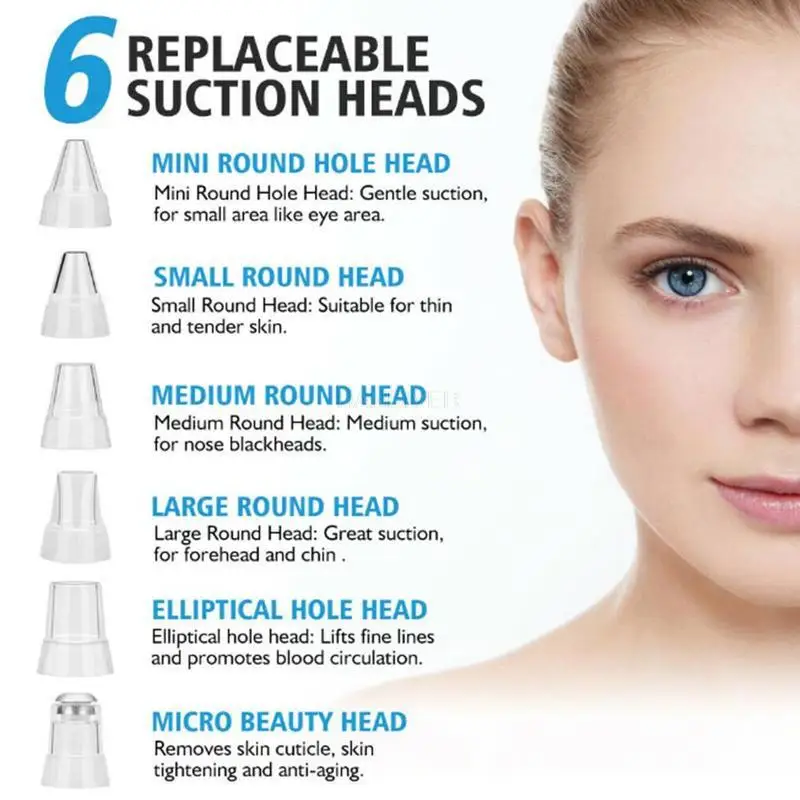 黒ずみ除去真空吸引器 電動毛穴クリーナー フェイシャル吸引ツ - Blackhead Remover Vacuum Suction のレビューと価格
