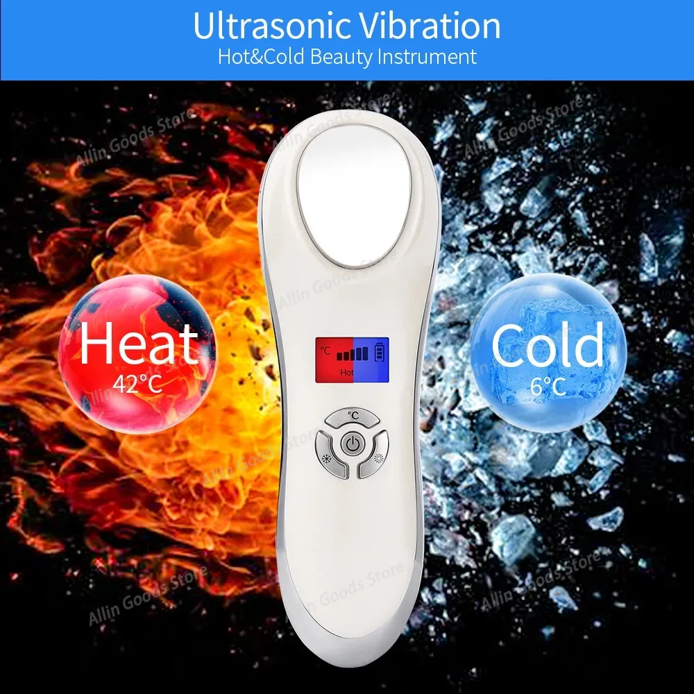 温冷美容器　肌再生マッサージ器　肌リフトアップ引き締め　フェ - Cold Warm Hammer Facial Machine のレビューと価格