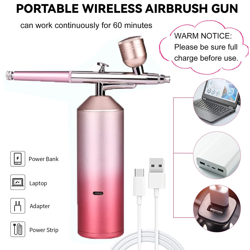 酸素インジェクターエアコンプレッサー,エアブラシ,スプレーガ - Oxygen Spray Gun Facial Injector のレビューと価格