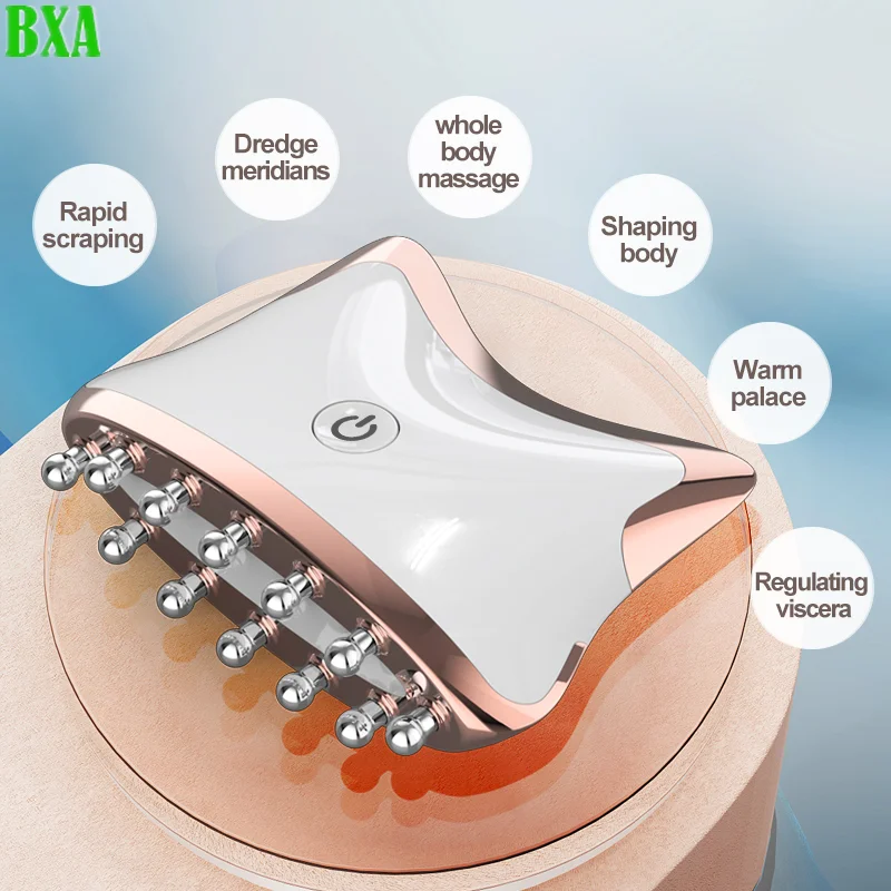 EMS マイクロカレントフェイシャルマッサージャー電気スクレ - Microcurrent Face Massager Gua Sha のレビューと価格