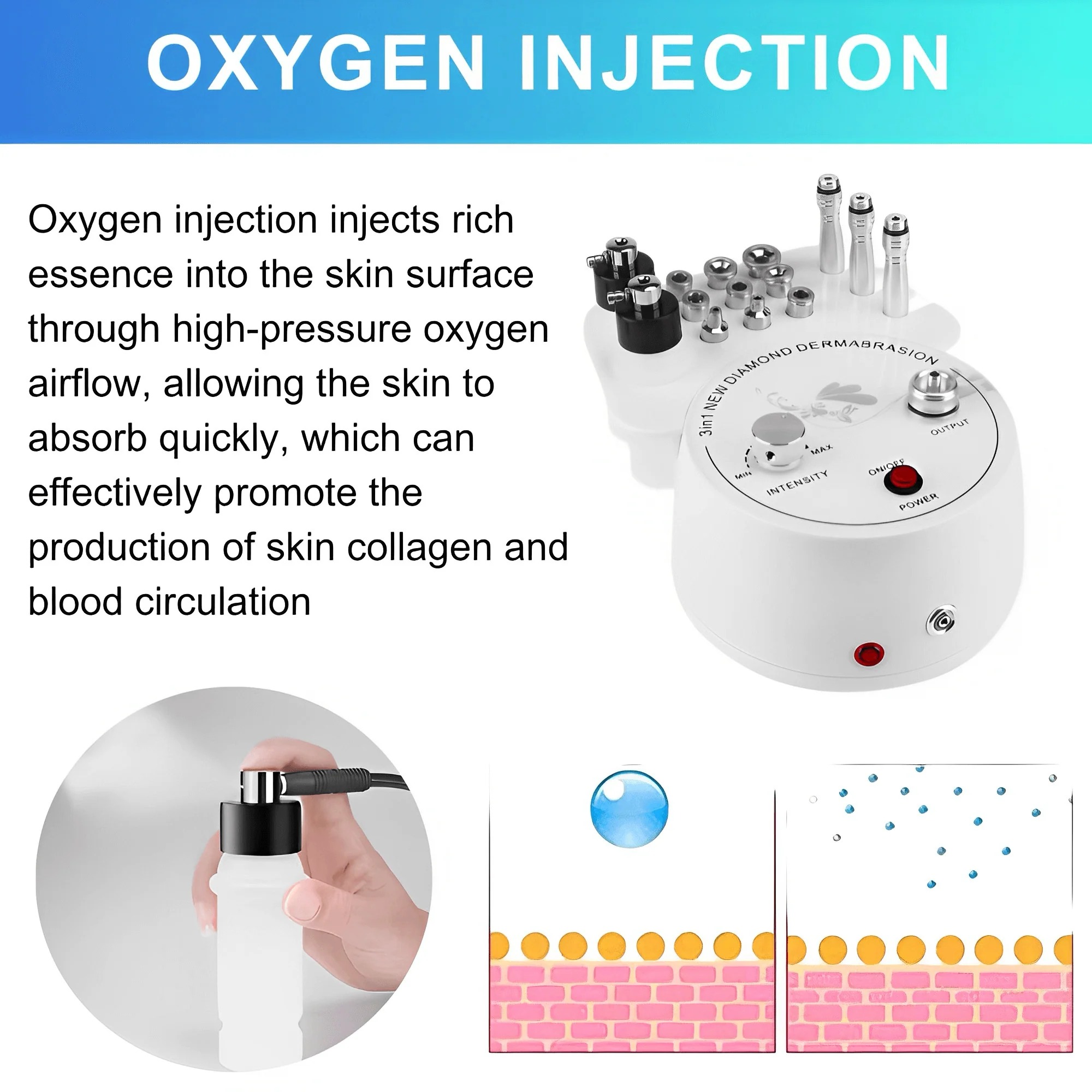 3 in 1 ダイヤモンドマイクロダーマブレーションマシン  - Diamond Microdermabrasion Machine 3 In 1 のレビューと価格