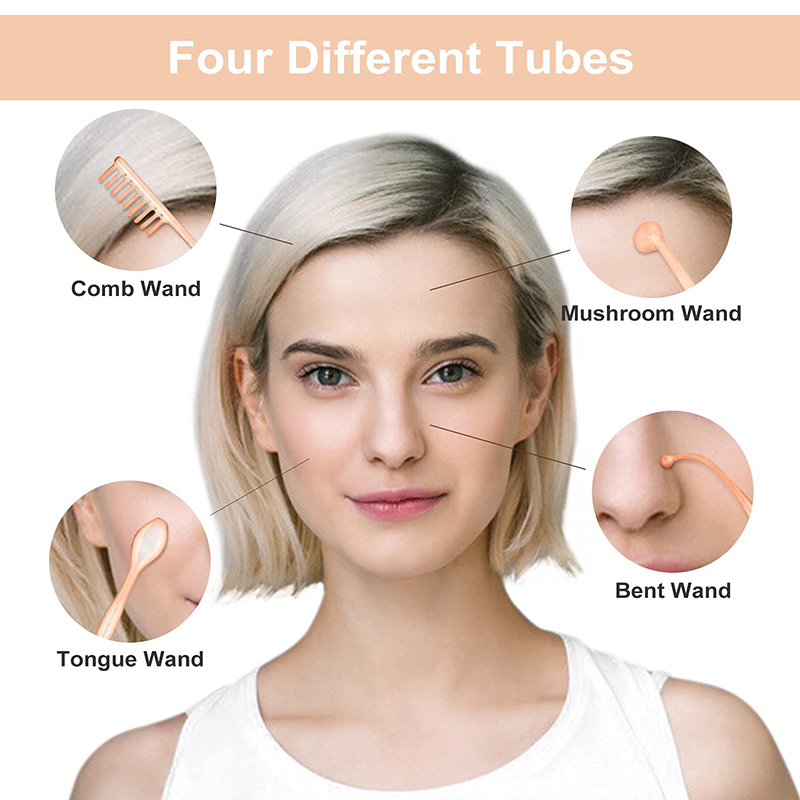 新型オレンジ高周波美顔器 電気療法ワンド ネオンアルゴンチュ - High Frequency Wand Facial Machine Neon のレビューと価格
